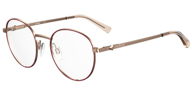 Premium Women Moschino Love Model Eyeglasses: MOL581 - Burgundy- SpecSMART Eye Clinic (Diagonal View)